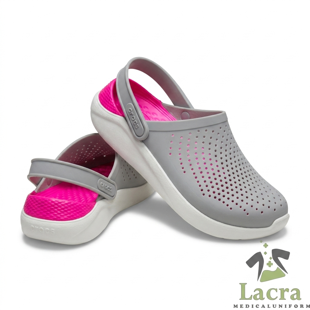 دمپایی کراکس لایت راید (Crocs LiteRide) طوسی صورتی