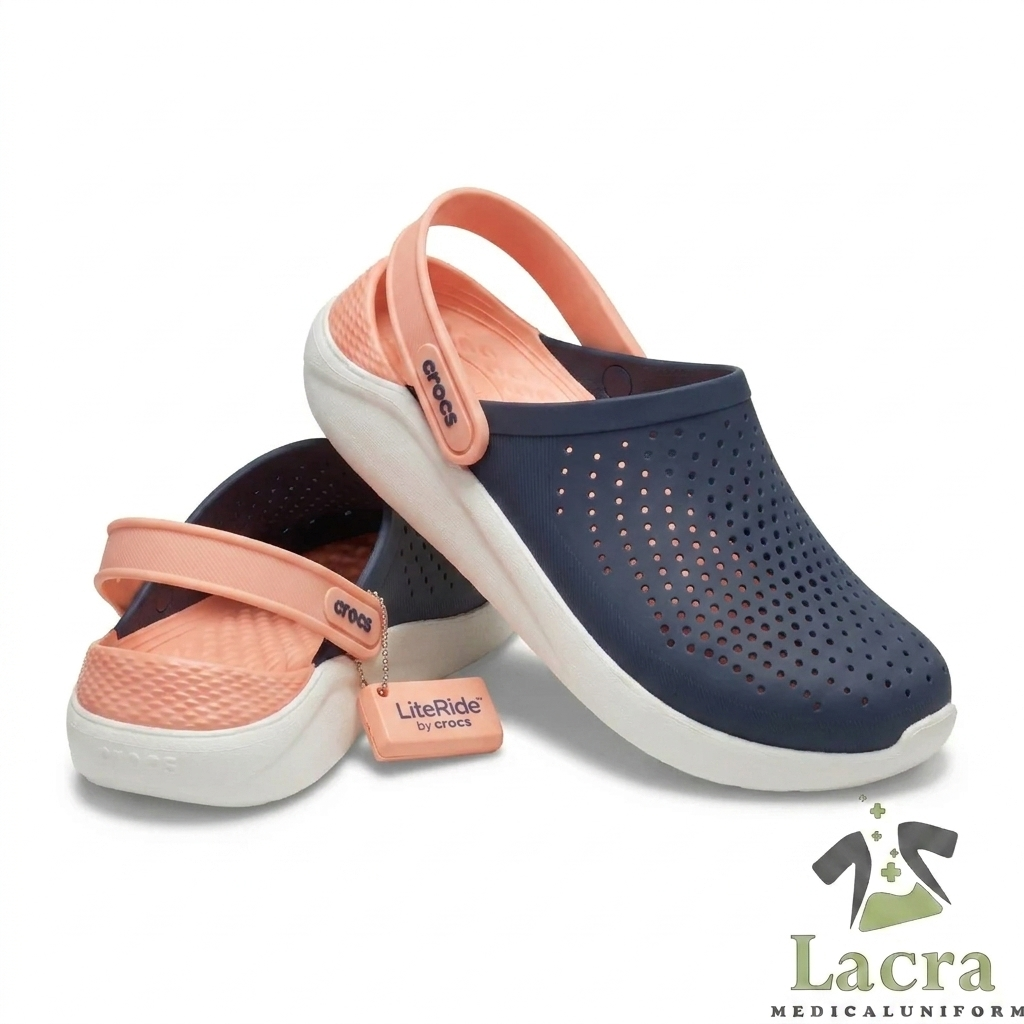 صندل کراکس لایت راید (Crocs LiteRide) سورمهای گلبهی - مجموعه پوشاک پزشکی لاکرا