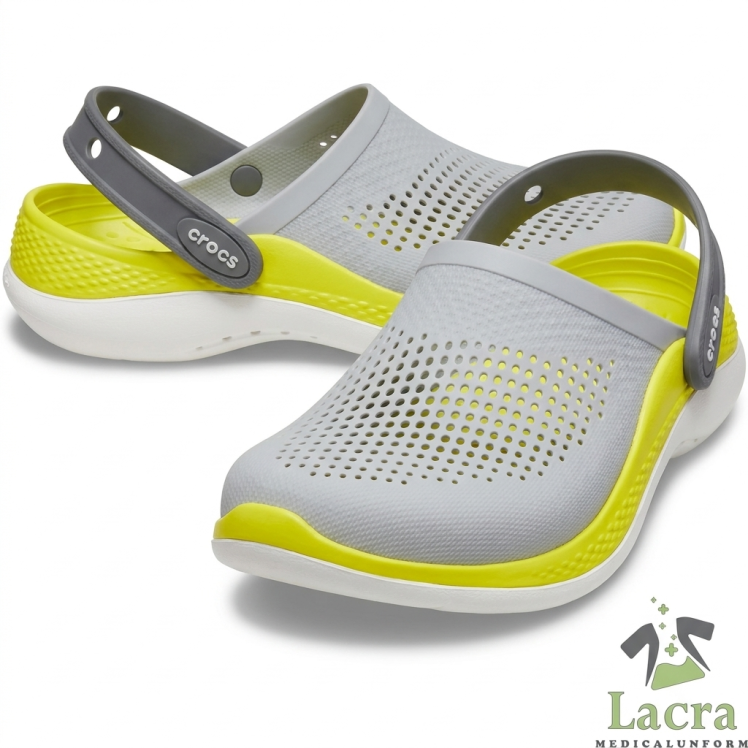 دمپایی کراکس لایت راید ۳۶۰ (Crocs LiteRide 360) طوسی لیمویی