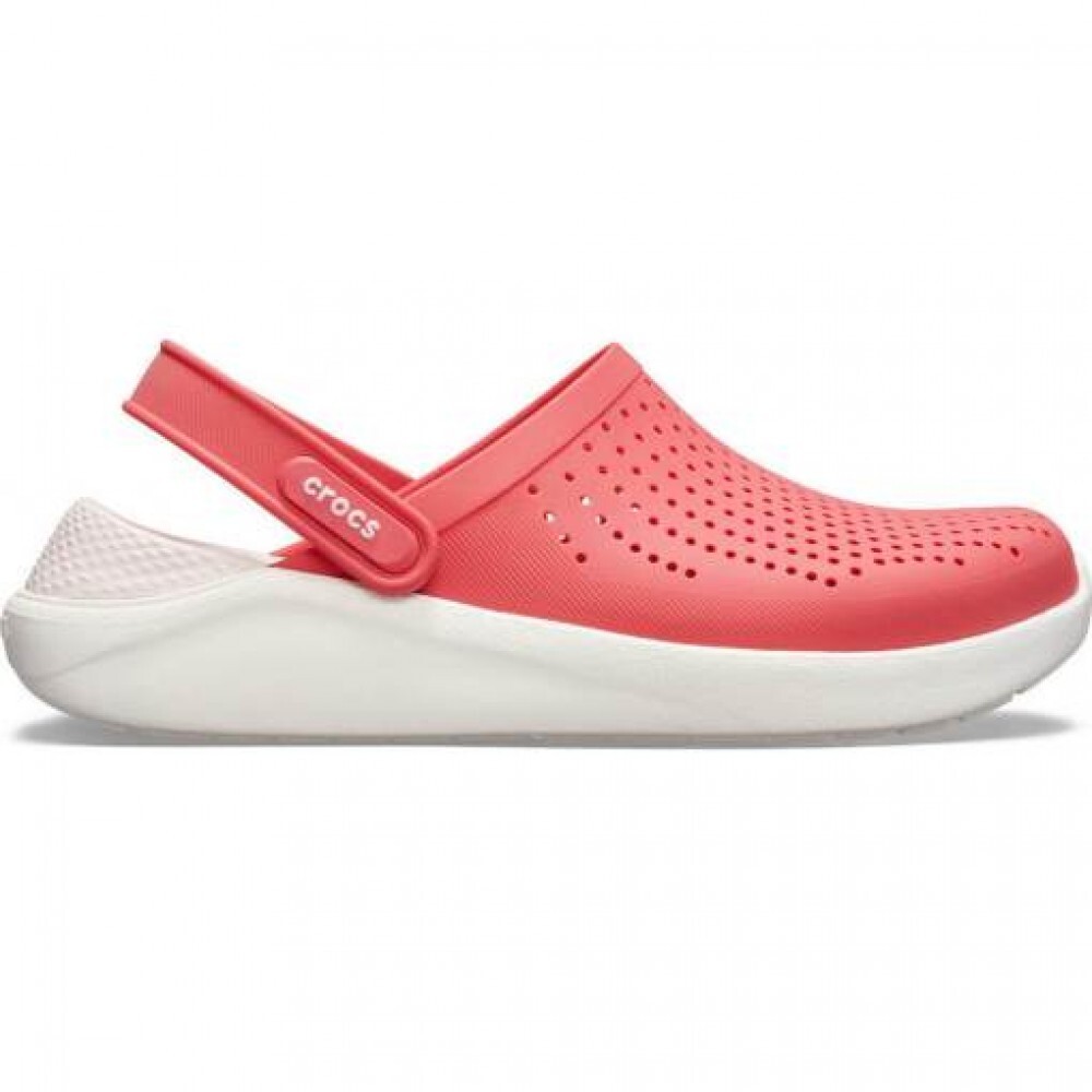  صندل طبی لایت راید (Crocs LiteRide) رنگ قرمز گلبهی با کفی سفید 